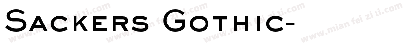 Sackers Gothic字体转换